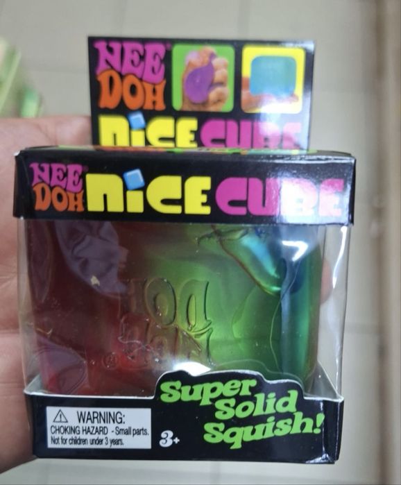 Nee Doh Rainbow Squishy, Скуиши Кубче Nice Cube