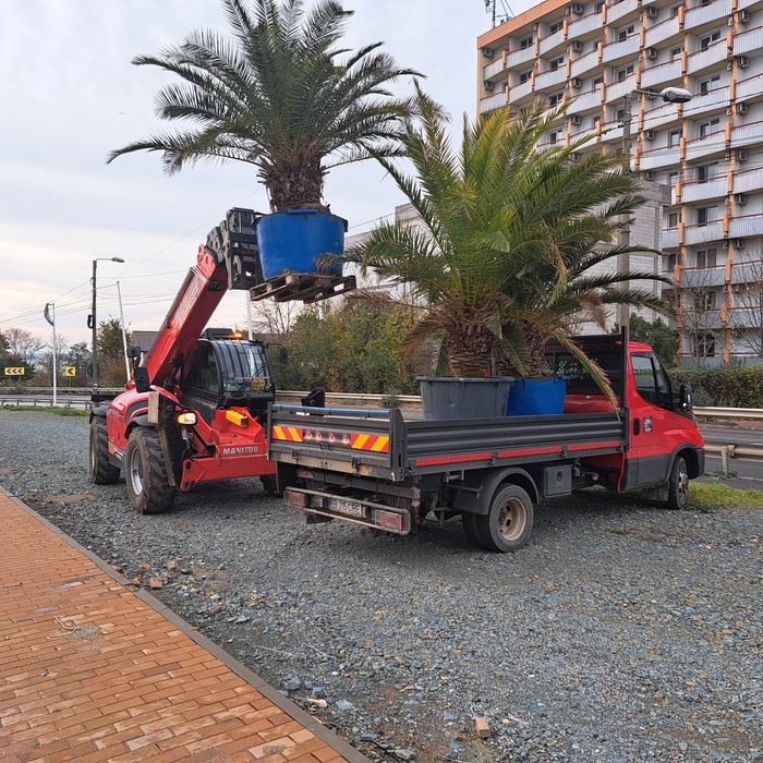 Închiriez miniexcavator, buldoexcavator, manitou, bascule 8x4, bobcat
