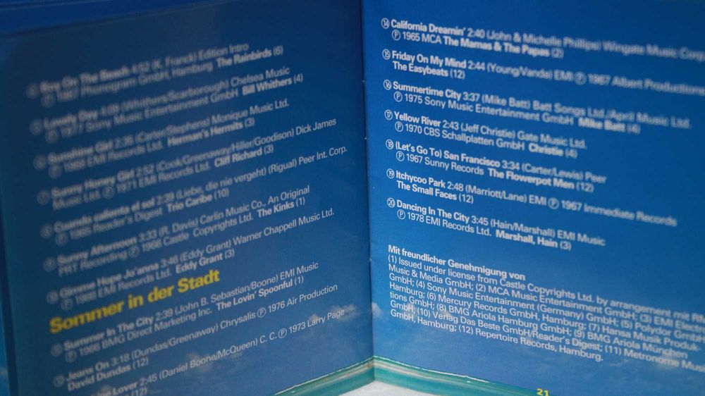 4 casete audio selectii/colectie "In The Summertime"