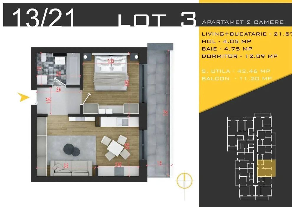 Direct Dezvoltator Apartament 2 Camere Sector 3 Locuit /Investitie — fotografia 3