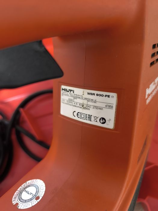 Fierăstrău sabie Hilti WSC 900 PE( 2020)putere 900w