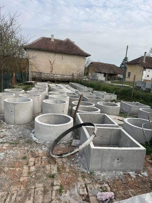 Бетонни пръстени за септични ями герани и водомерни шахти