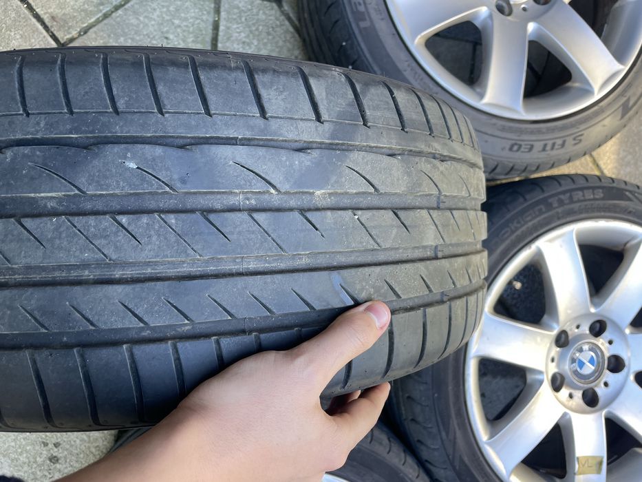 Set roți originale BMW 17” – jante aliaj + anvelope vară 225/45 R17