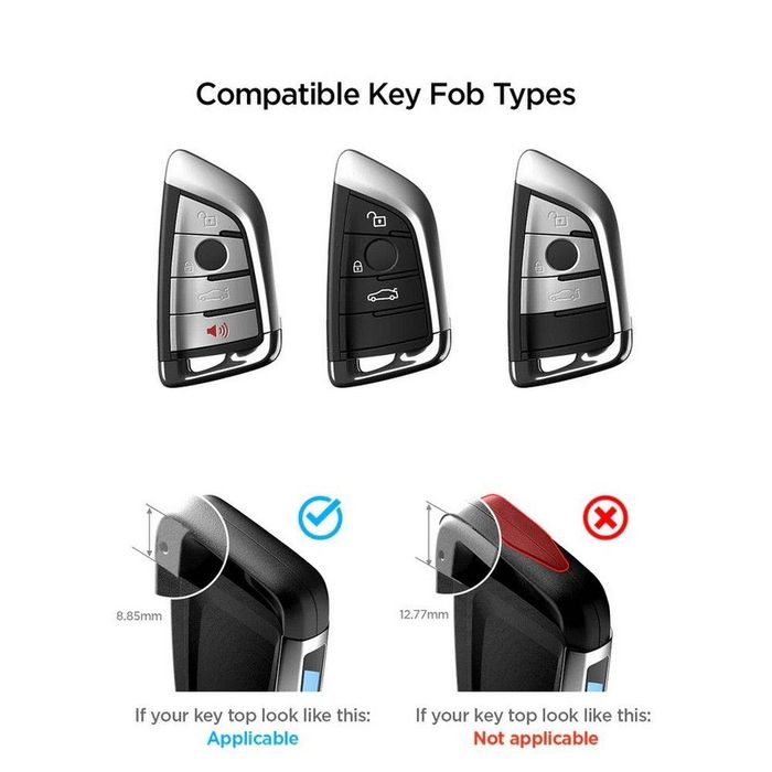 Стилен Силиконов Калъф за BMW Автомобилен Ключ Spigen Key Fob Case