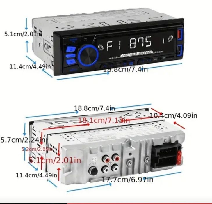 Radio MP3, Bluethooth,Aux ,Usb nou nouț.