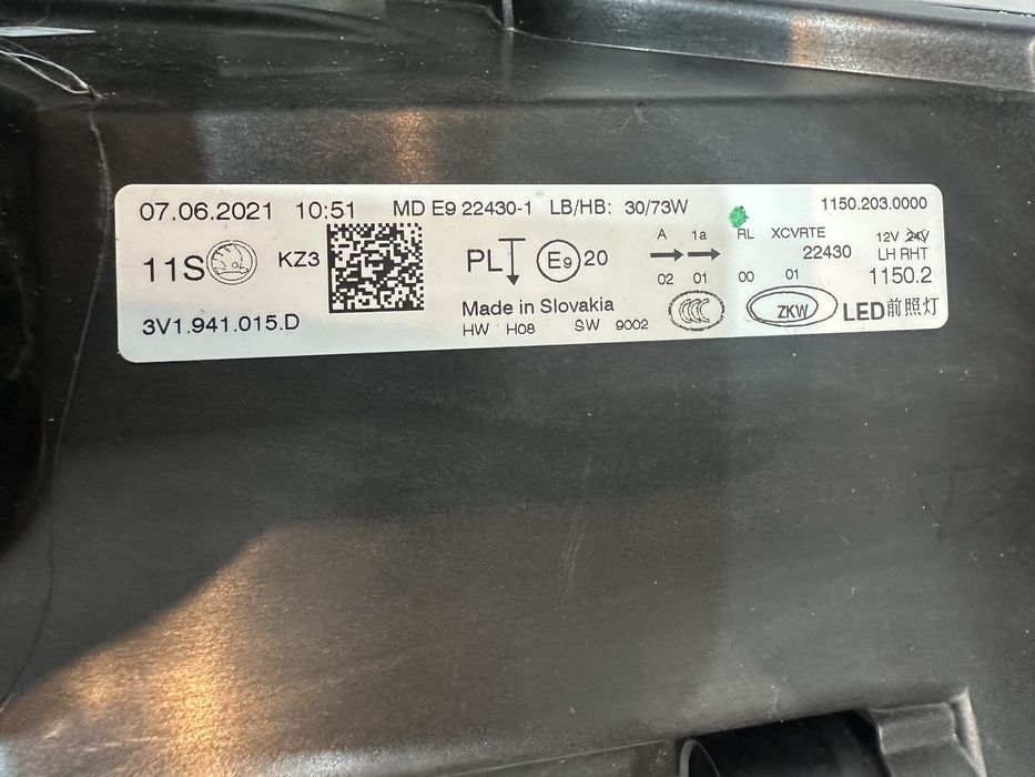 Faruri far stanga dreapta skoda superb 3 facelift full led 2019-2023