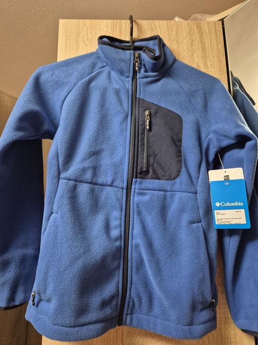 Hanorac/bluza fleece/ polar baiat 8 9 ani 134 140 cm columbia nou