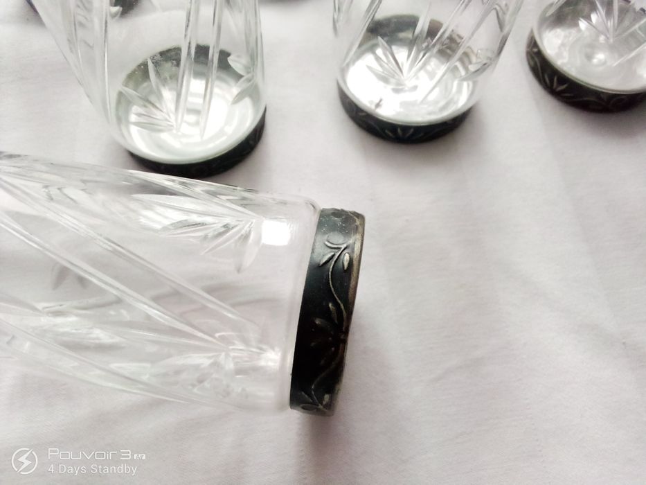 Стопки  с мельхиоровым донышком