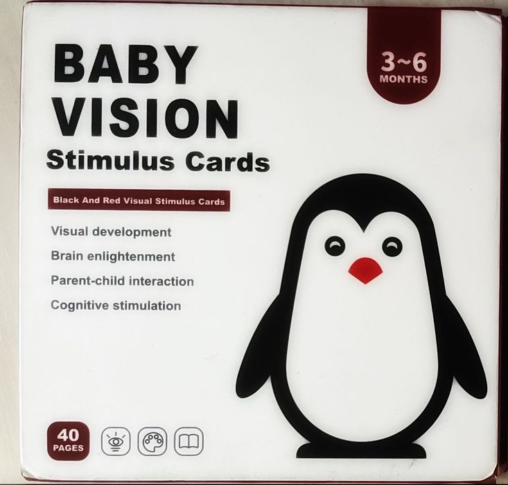 Карти Монтесори за визуална стимулация 0-3 месеца