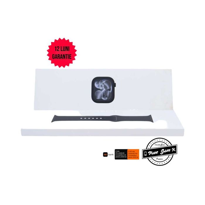 Apple Watch Seria 11 42mm GPS Jet Black - GARANTIE 12 LUNI | TrueGSM