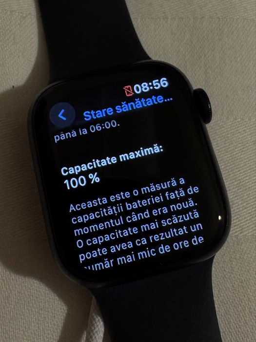 Apple Watch Series 9 45mm 100% capacitatea bateriei