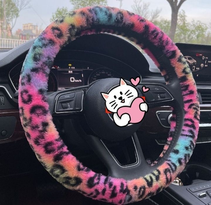 Husa volan puf , husa volan blanita universala