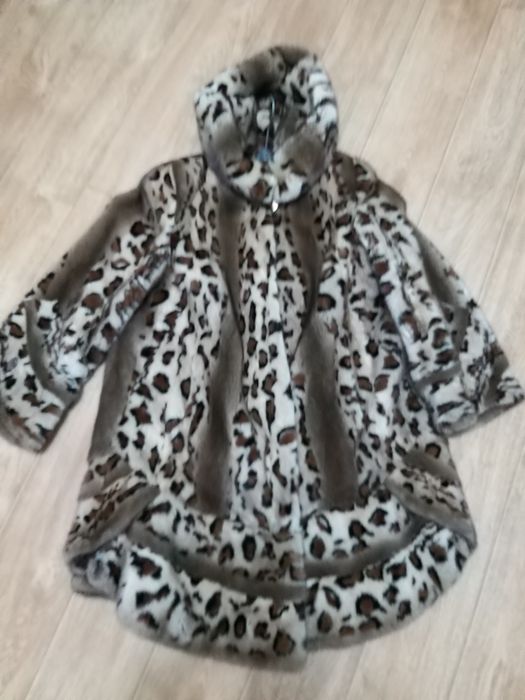 Шуба норковая с капюшоном