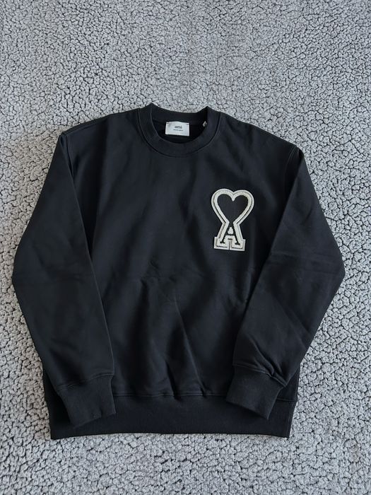 Hanorac AMI Paris negru, marime M - stare noua