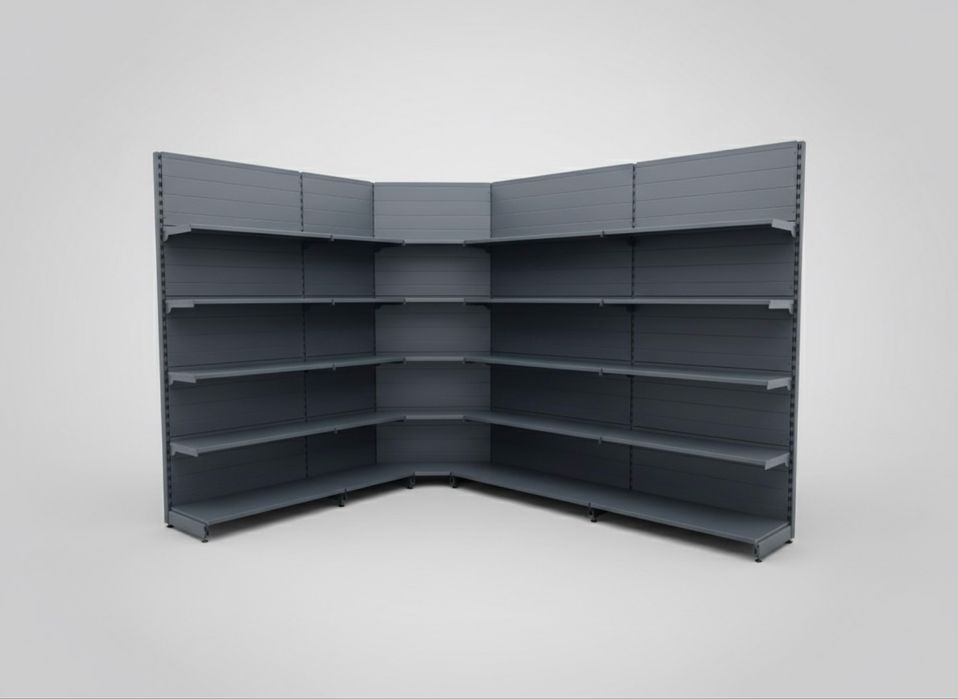 Стелажи за магазин, ъглови стелажи, рафтове/Еко Лайн/НОВИ/ПРОМОЦИЯ