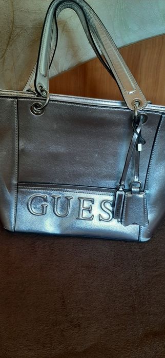 Сребриста чанта  GUESS