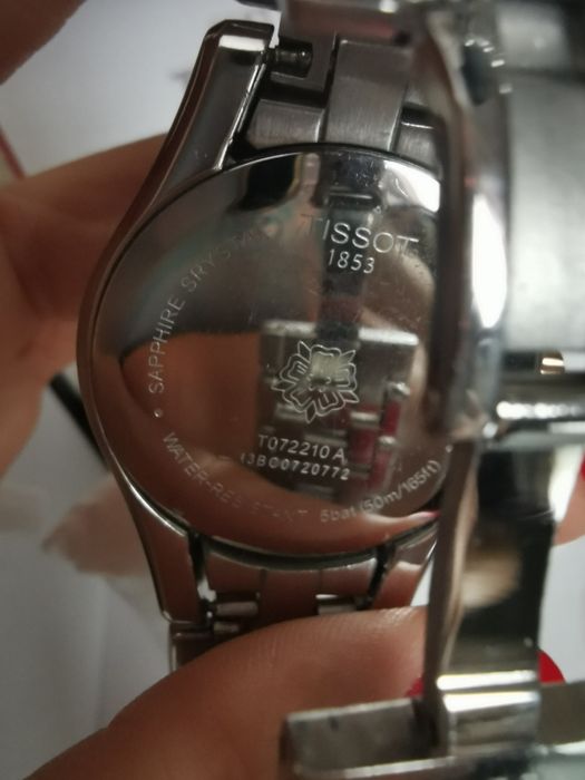 Ceas Tissot dama argintiu și auriu