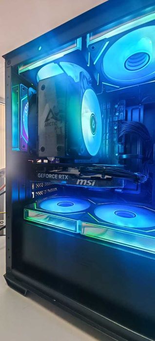 Мощнo Геймърско РС Intel I5 13500 14/20 Core/32Gb D5/1TB SSD/MSI 5060/Гаранция