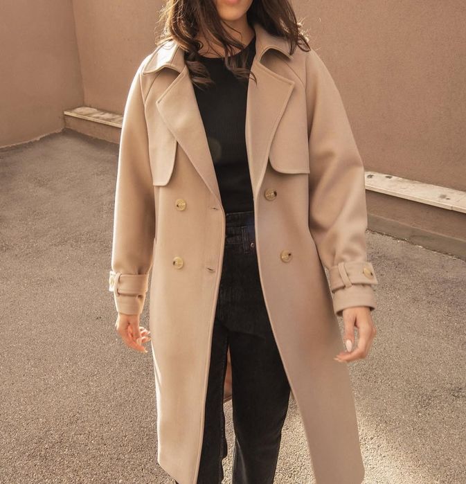 Тренч палто 100%вълна М Verychi