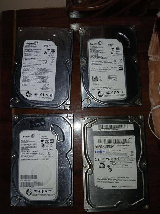 HDD 1TR и 3Шт 500GB