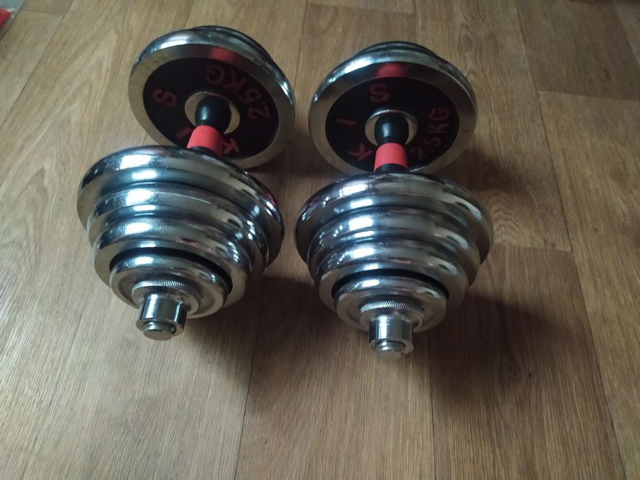 Гантели 29 кг ( 14,5 + 14,5 )