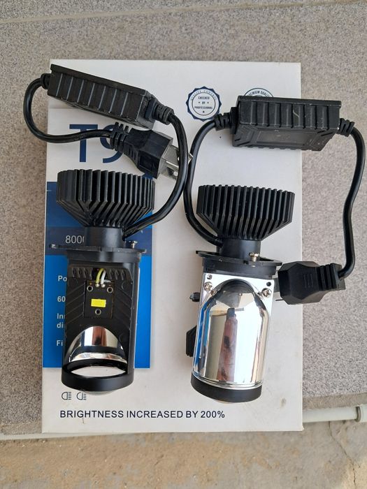 Лед лампочки Н4 линзованные