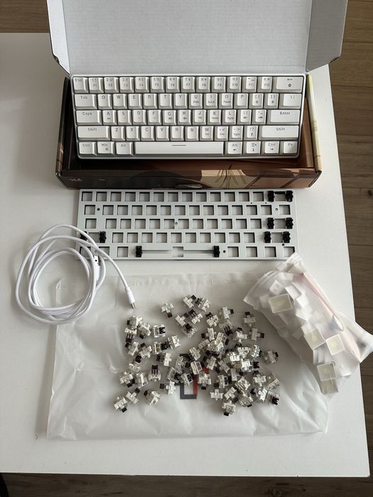 Tastatura Mecanica Rice Qwertykey Alba