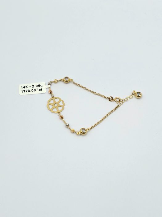 Bijuteria Royal bratara din aur 14k 2.96 gr