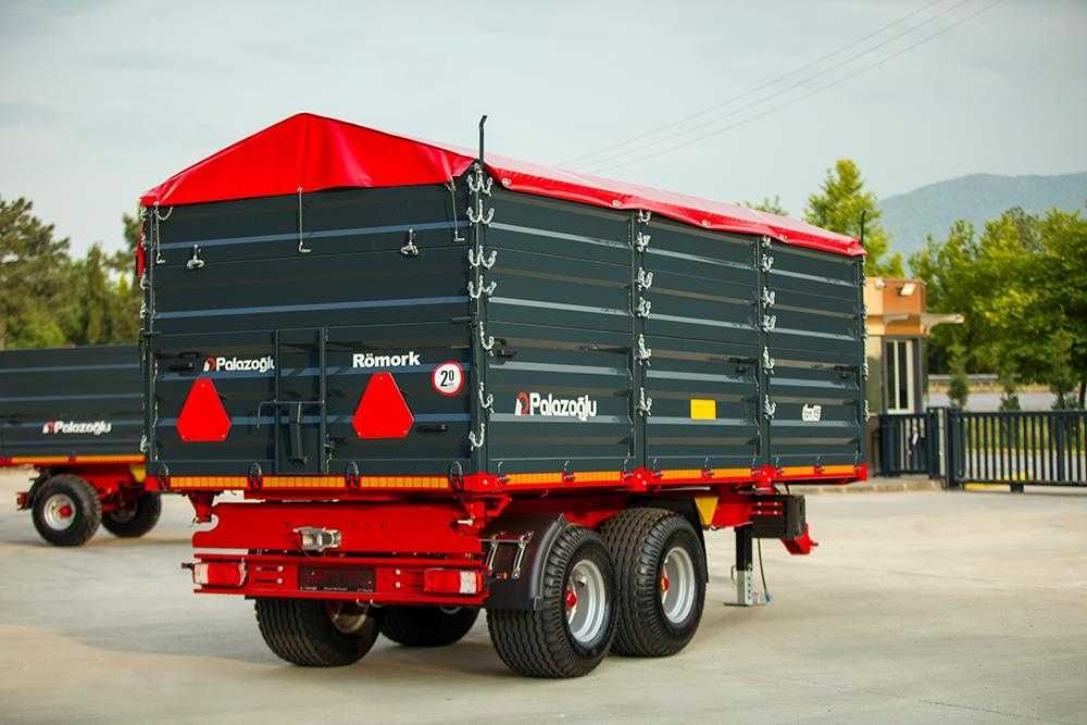 Remorca tandem 12t, remorca transport cereale, remorca agricola