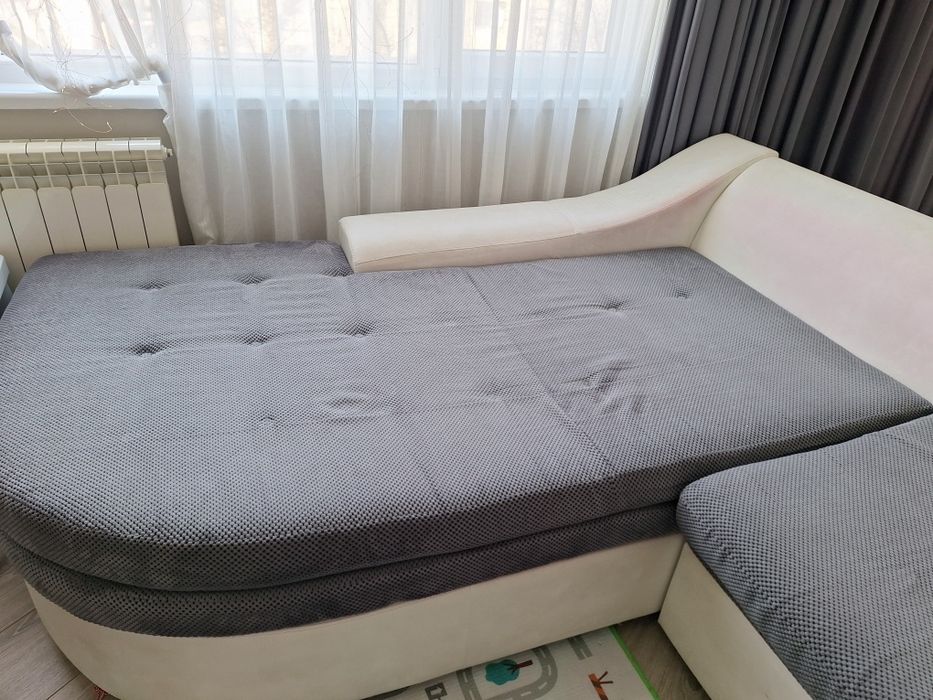 Диван/спа гарнитура с десен подлакътник с ф-я за сън и ракла