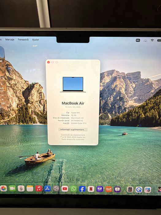 Vand Macbook Air 13 M4