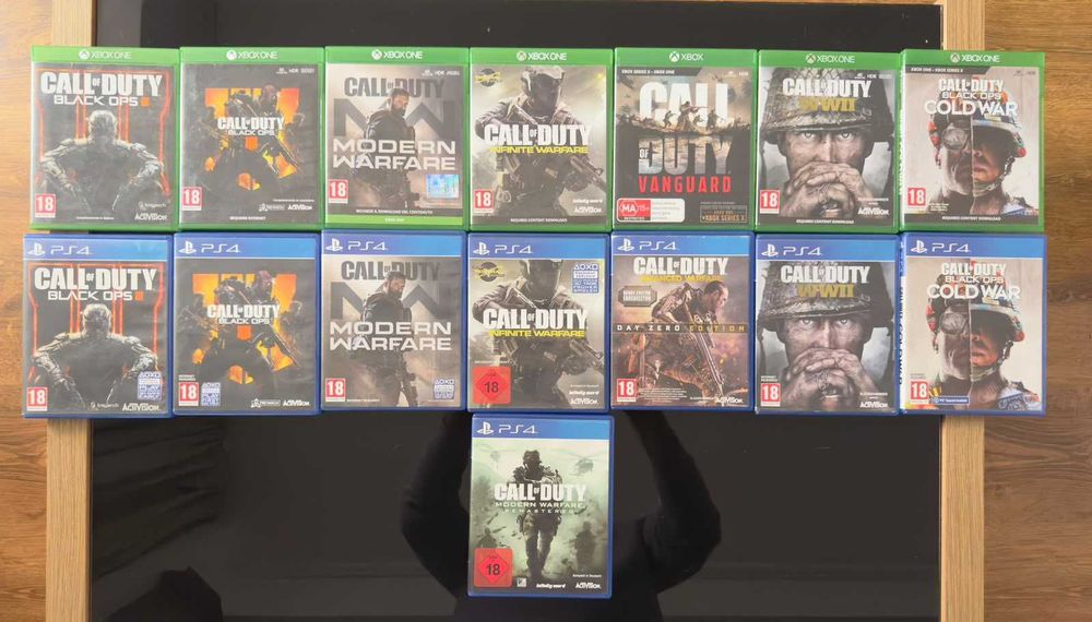 Call of Duty Cold War WWII Black OPS Modern Infinite Warfare Vanguard  ps 4 xbox one