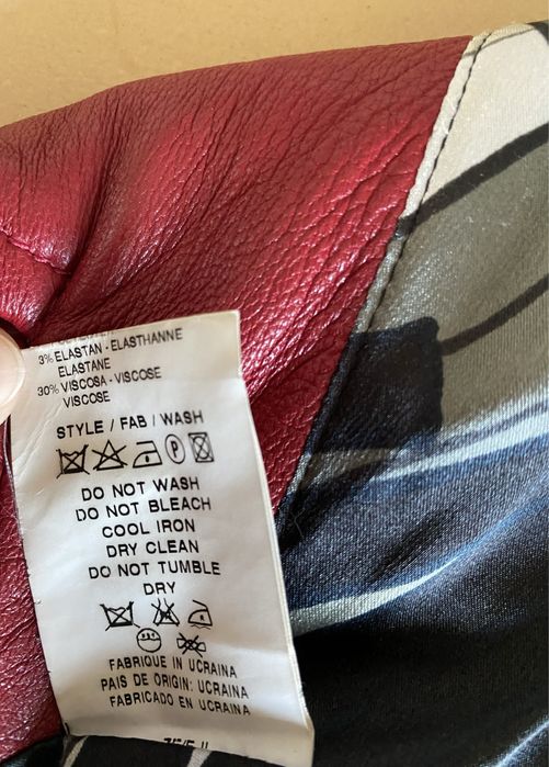 Geaca dama,rosie din piele naturala “MISS SIXTY”