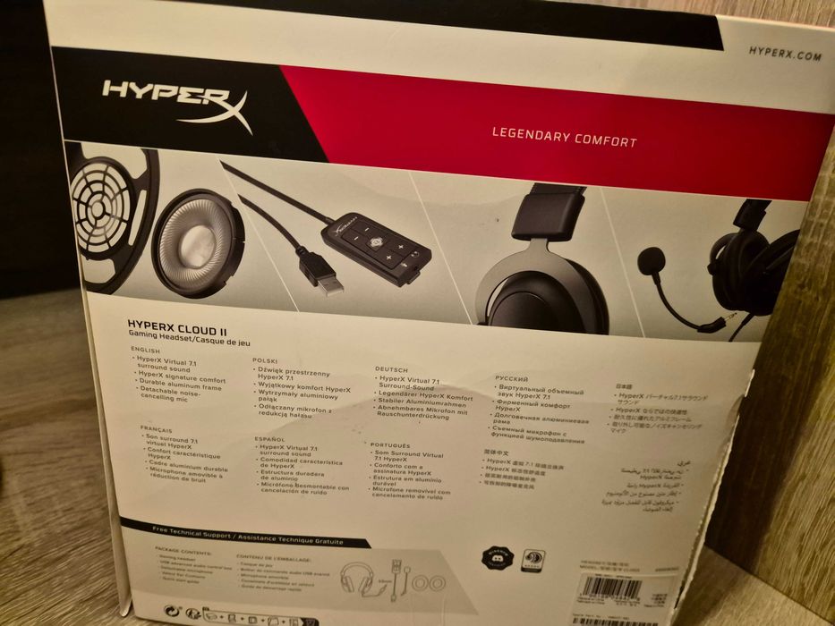 Гейминг слушалки HyperX - Cloud II, черни