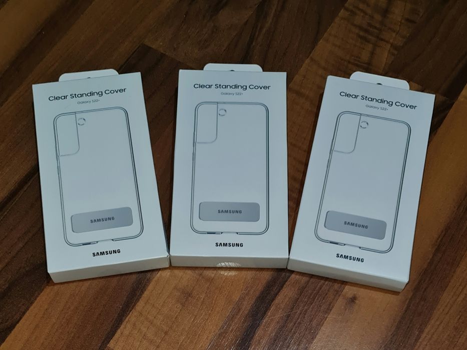 Husa originala Samsung Clear Standing Cover Galaxy S22+ S22 Plus S906