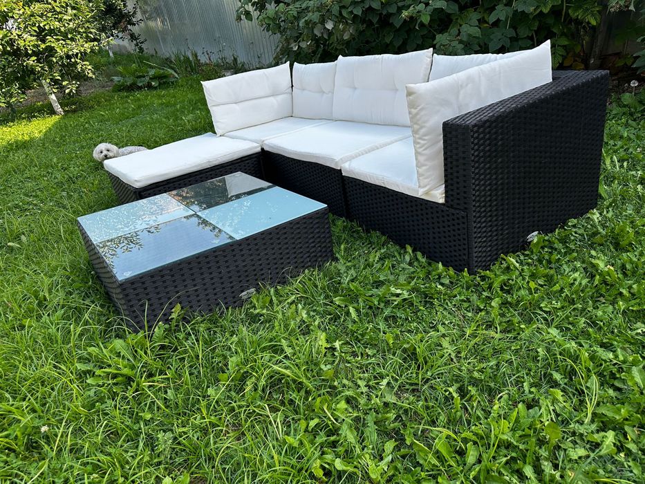 Set mobilier grădină 5 piese, ca nou