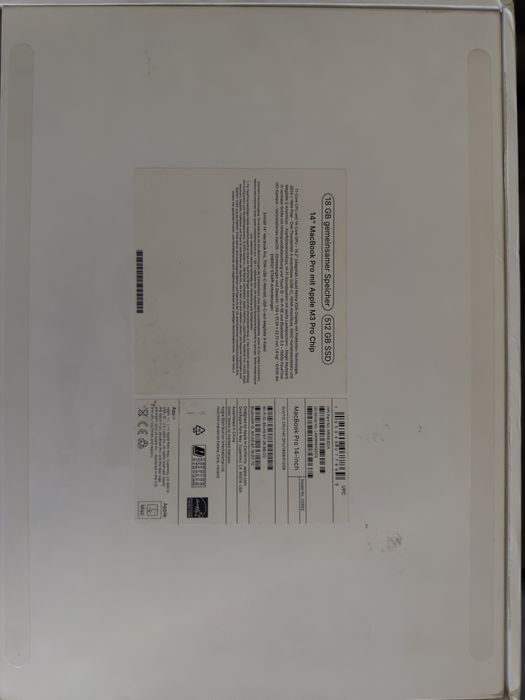 MacBook Pro M3pro 18gb ram