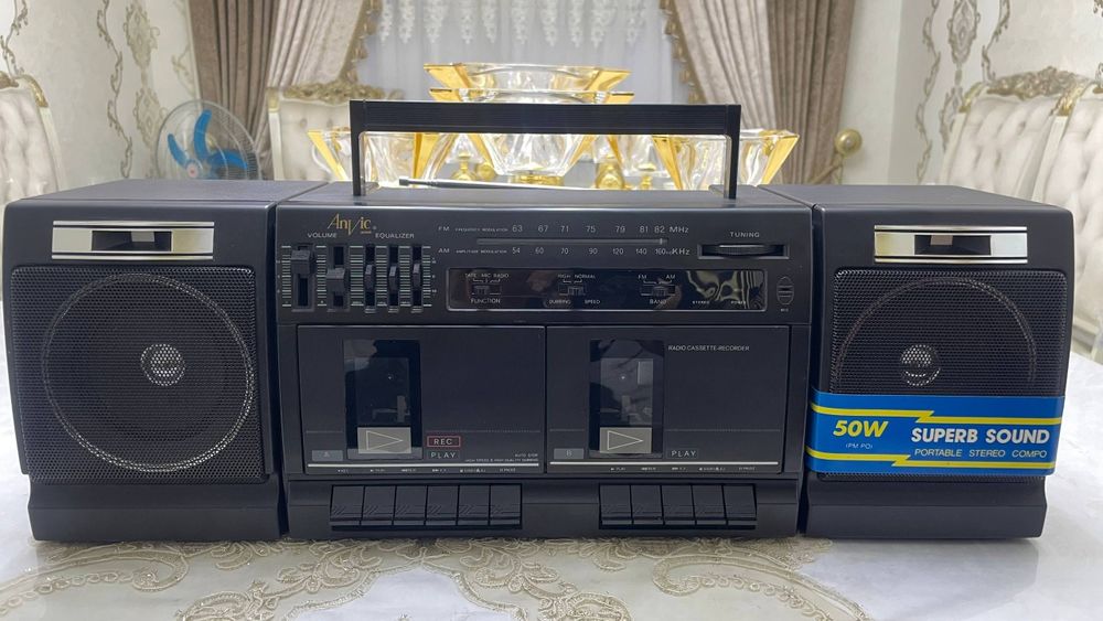 Магнитафон ANVIC  JAPON 9009 (Double Cassette) Оригинал Новый!