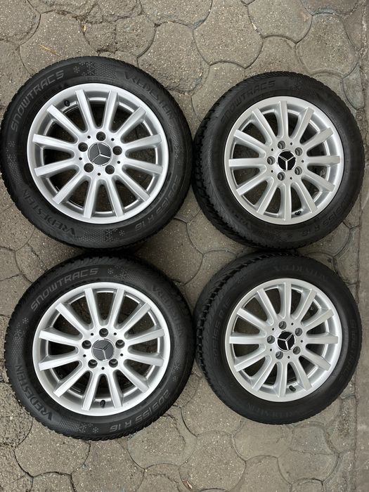 Jante aliaj 5x112mm, anvelope 205/55 R16 Mercedes, Vw, Audi, Seat, Skoda