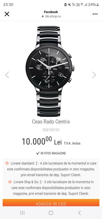 Ceas Rado made în swiss
