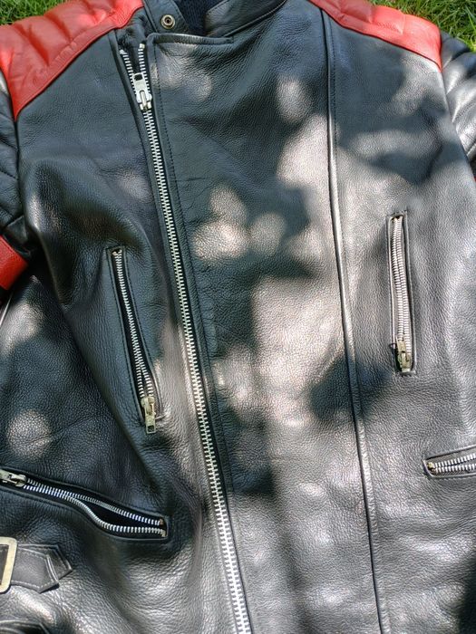 Geaca moto piele retro