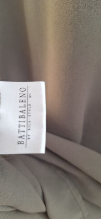 Блуза BATTIBALENO, L/L+, кафяв/шоколадов цвят с панделка