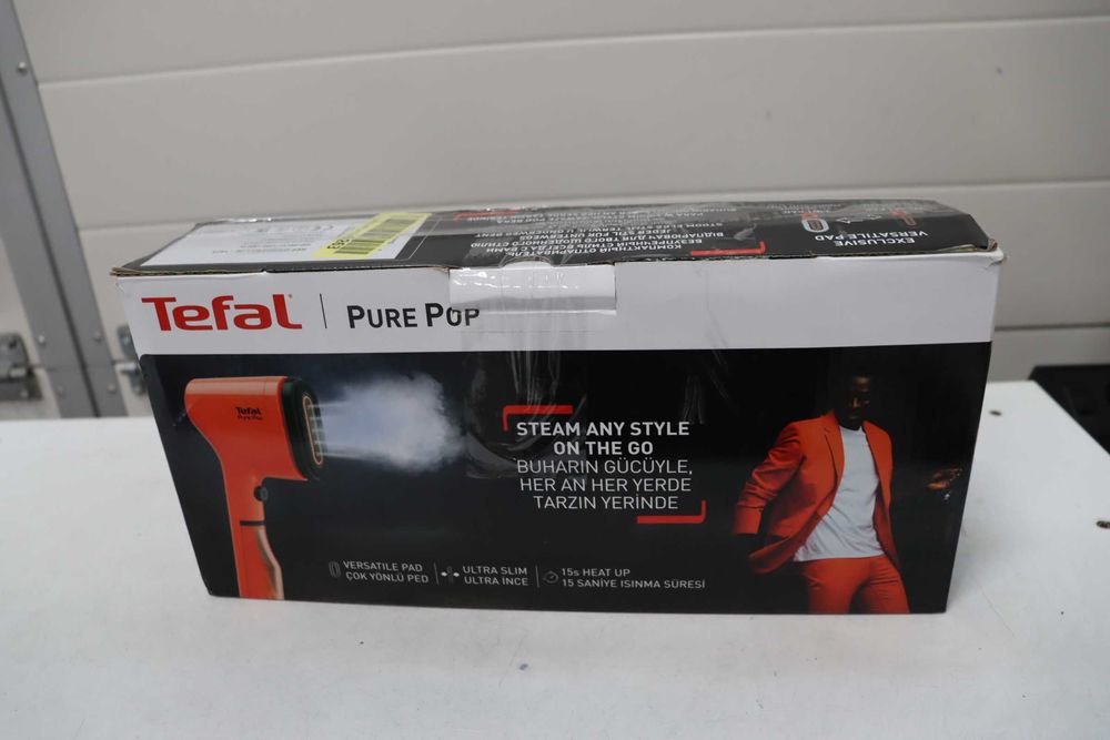 Парна четка Tefal DT2022 Pure Pop | 1300 W | Резервоар за вода 70 мл | Премахва до 99,99% от вируси/бактерии/микроби | Бързо нагряване |