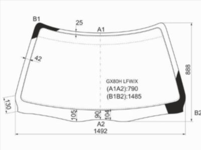 Стекло лобовое  Toyota Mark ii