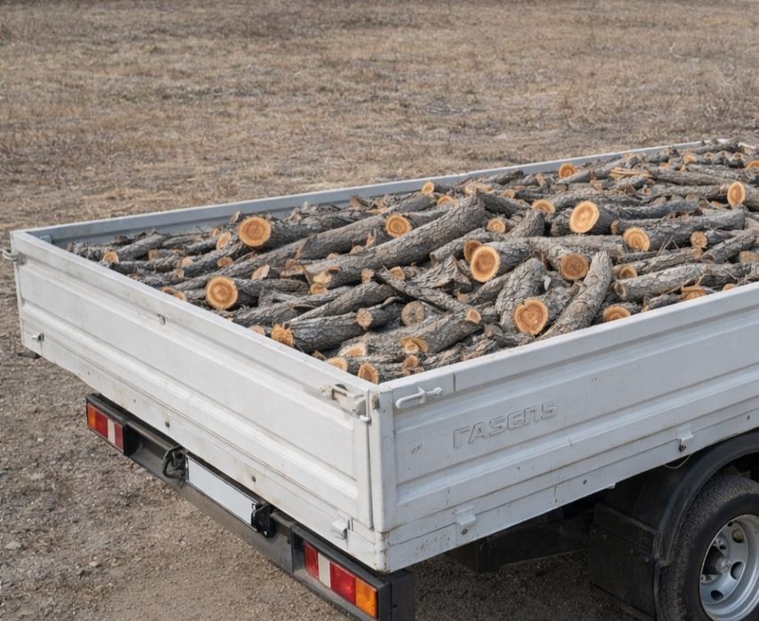 Сухие дрова, кругляки