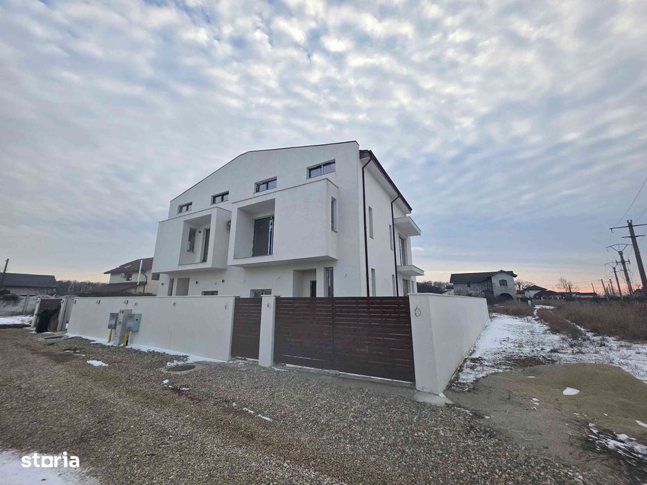 Duplex premium 240 mp -Ghermanesti, pereti indivuduali La alb