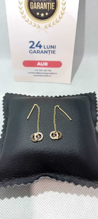Cercei Aur 14K (Ag18 Tutora b.28559.1) Garantie 2 ani!