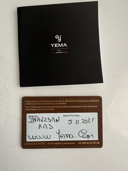 Часовник Yema чисто нов