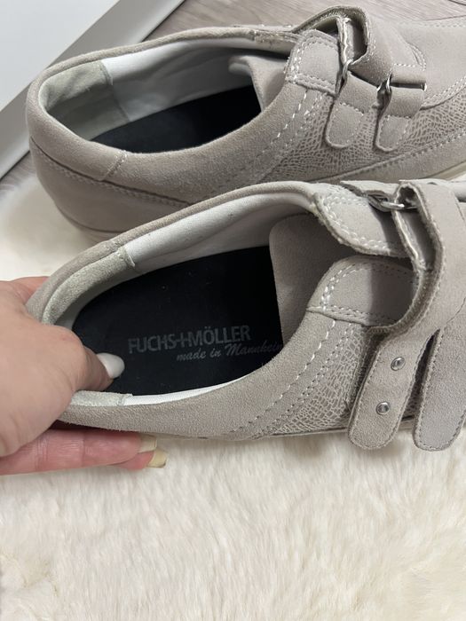 Pantofi comozi Medicus crem ortopedici cu branturi germane