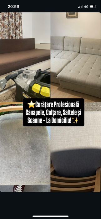 Curățare canapele si saltele la domiciliu – rapid & profesionist